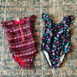 3 pc Girls Swimsuit Lot - sz 4T / 5T